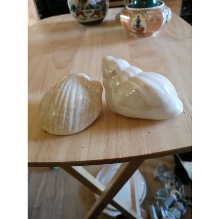 Pair Of Ceramic Shells