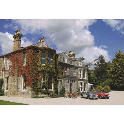 Open Top Sports Car at Tredethy Country House Cornwall Postcard