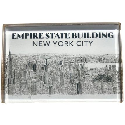 Empire State Building Glass Fridge Magnet