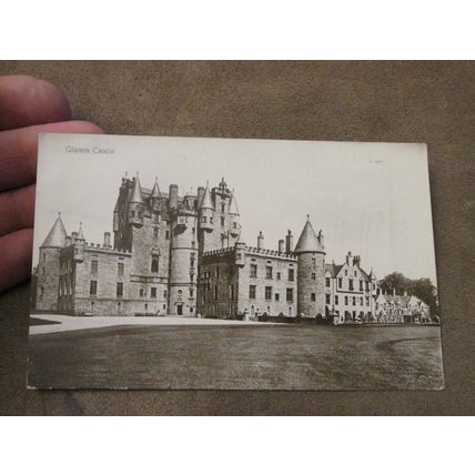 Real photographic Postcard - Glamis Castle, Angus - Scotland