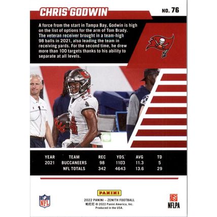 2022 Zenith Football Chris Godwin