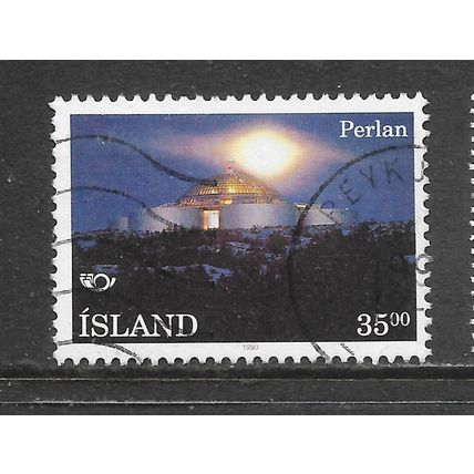 ICELAND 1993 PERLAN USED MIDNIGHT SUN GLASS DOMED BUILDING