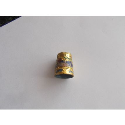 THIMBLE X 1 BASE /METAL GOLD COLOUR (16/10) #