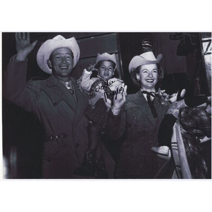 Roy Rogers Jn Daughter Dodie Country & Western Giant Hand Signed Photo