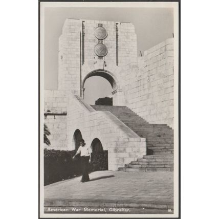 American War Memorial, Gibraltar, c.1950 - Rex RP Postcard