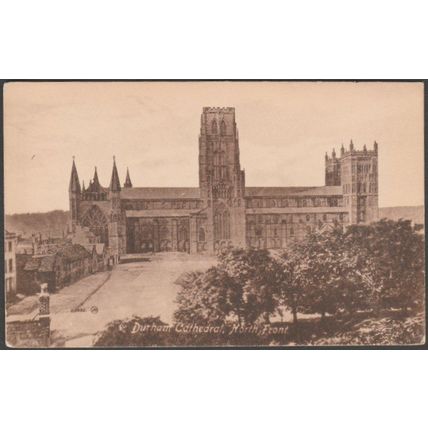 North Front, Durham Cathedral, 1909 - Valentine's Postcard