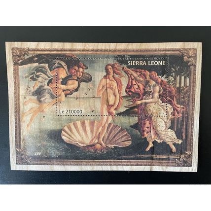Sierra Leone 2019 Mi. Bl. ? Sandro Botticelli Venus Naissance Geburt Art Bois