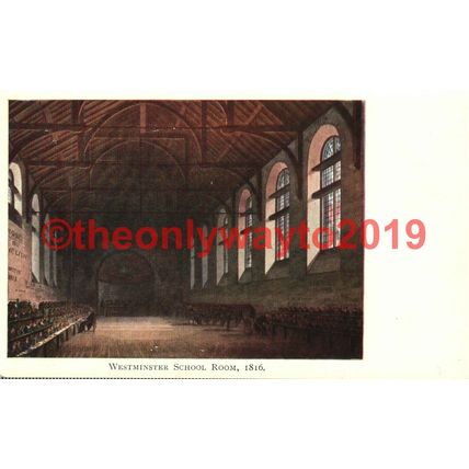 Westminster School Room 1816, London, Camrabuks Postcard