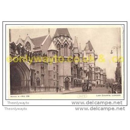 LAW COURTS, LONDON, ENGLAND, Postcard
