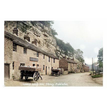 ptc1193 - Stoney Middlton , Lovers Leap Inn , Derbyshire - print 6x4