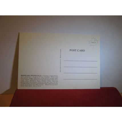 MARINELAND, NIAGARA FALLS, ONTARIO CANADA unused postcard by John Holer =