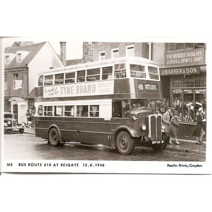 Pamlin Prints - Monochrome Postcard of London Transport - BPF 458