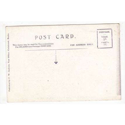 Coronation Clock and Post Office Colnbrook Postcard Buckinghamshire
