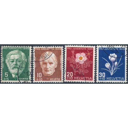 Pro Juventute - Switzerland 1945 - F H - MiNr 465/8