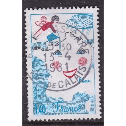 France 1981 Angel pouring water on France 1f.40c Fine Used SG 2401 VGC