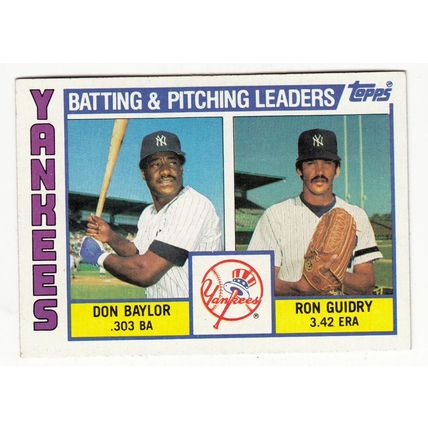 1984 Topps New York Yankees team set 35 cards- Mattingly RC