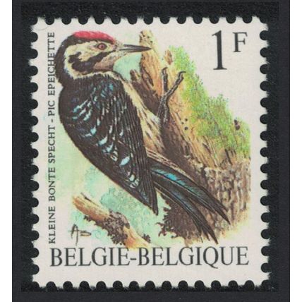 Belgium Lesser Spotted Woodpecker Bird 1Fr 1990 MNH SG#2845 MI#2401x Sc#1217
