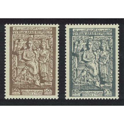 Syria Astarte and Tyche Art 1966 MNH SG#921-922