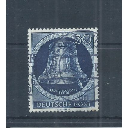 Berlin stamps. 1951 Freedom Bell 30pf used. Clapper at right SG B85 (AH696)