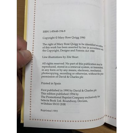 1995 "MARY ROSE'S 1001 COUNTRY HOUSEHOLD HINTS" HARDBACK BOOK (P3)