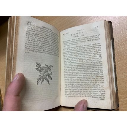 RARE* 1790 "HISTORY OF ENGLAND" T A LLOYD VOL 8 SMALL ANTIQUE BOOK (P3)