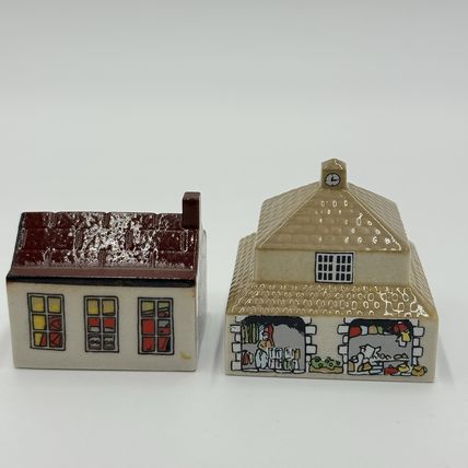 Wade England Whimsey On the Why River Fire Station #31 #32 Market Hall Miniature