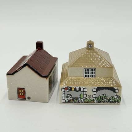 Wade England Whimsey On the Why River Fire Station #31 #32 Market Hall Miniature