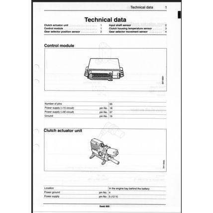 Saab 900 Automatic Clutch Sensonic Workshop Manual 1994 1997 199628721 PDF