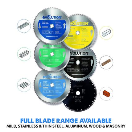 Evolution Power Tools 14BLADEST Blade for Cutting Mild Steel, for Circular and C