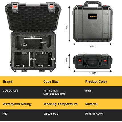 Case for Dewalt Oscillating Multi Tool - Waterproof Hard Tool Box for Dewalt Mul