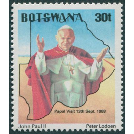 Botswana 1988 30t. Visit of Pope John Paul II SG659 MNH