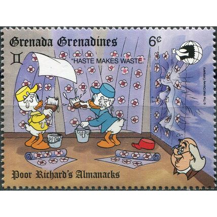 Grenada Grenadines. 1989. "Haste makes Waste" - Huey, Dewey (MNH **) Stamp