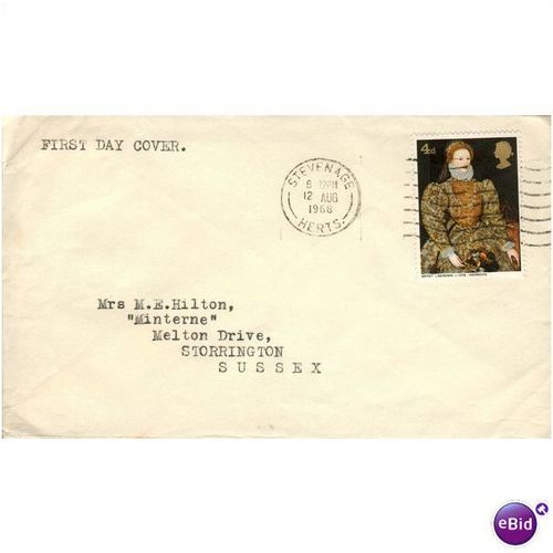 GB FDI Cover 1968 - Queen Elizabeth 1 - 4d