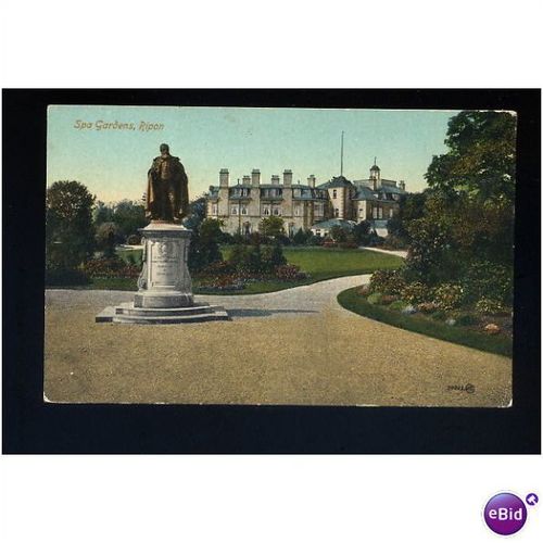 Yorkshire RIPON Spa Gardens Postcard by Valentine (78803)