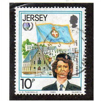 JER 1985 10p 'INTERNATIONAL YOUTH YEAR' FINE USED (EBID 16573)