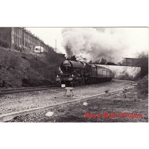 Railway Photo LMS 6201 Princess Elizabeth Stanier Pacific Loco White Rose 1987