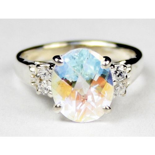 Mercury Mist Topaz, 925 Sterling Silver Ring, SR136