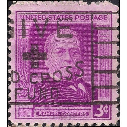 USA, PEOPLE, Samuel Gompers, violet 1950, 3c