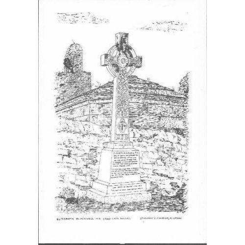 Kilmun, Argyll & Bute - St. Munn's Church, Elizabeth Blackwell grave - postcard