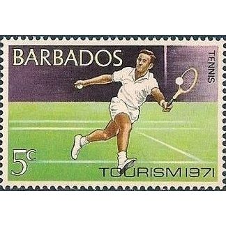 Barbados 1971 Tourism 5c Unmounted Mint MNH SG 430 Sc 358 stamp Tennis