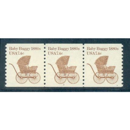 1902 7.4c Baby Buggy Fine MNH Dry Gum PNC 2/3 W0137