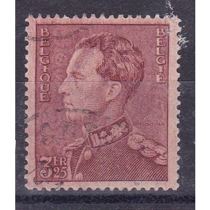 BELGIUM 1936 KING LEOPOLD 3.25F USED SG766