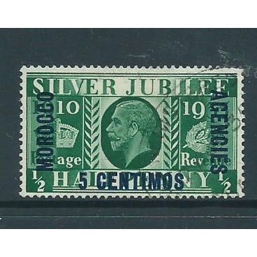 morocco agencies spanish currency sg149 sg 149 vfu silver jubilee