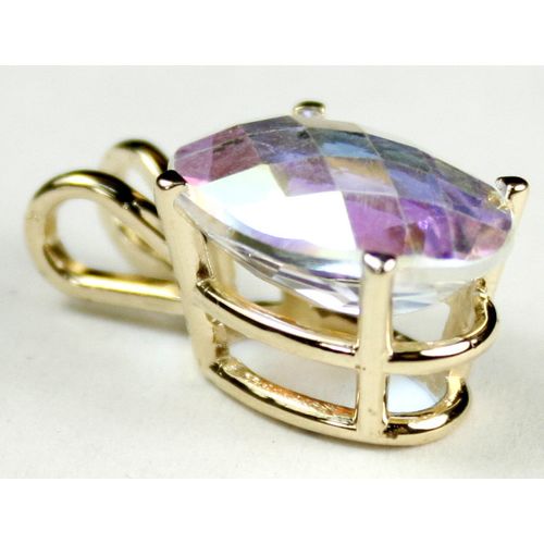 Mercury Mist Topaz, 14KY Gold Pendant, P004