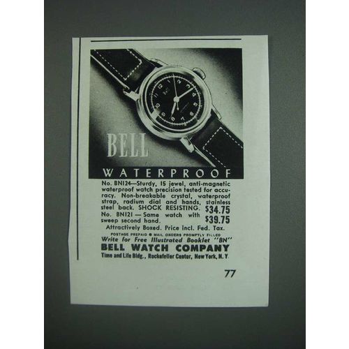 1943 Bell BN124 Watch Ad