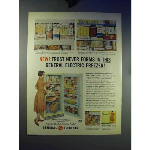 1959 General Electric Frost-Guard Freezer Ad