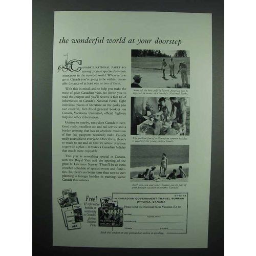 1959 Canada Tourism Ad - Wonderful World