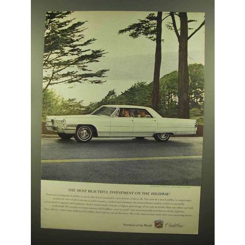 1965 Cadillac Car Ad - Most Beautiful Investment