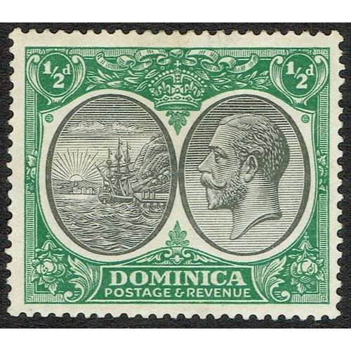 Dominica 1923 1/2d Black and Green SG71 MM