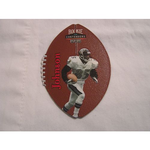 Patrick Johnson 1998 Playoff Leather Contenders RED NO. 8 ROOKIE